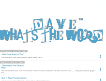 Tablet Screenshot of davewhatstheword.blogspot.com