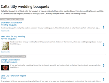 Tablet Screenshot of calla-lilly-wedding-bouquets.blogspot.com