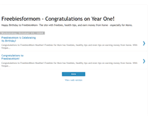 Tablet Screenshot of freebiesformom.blogspot.com