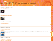 Tablet Screenshot of biblioteca25de6.blogspot.com