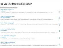 Tablet Screenshot of irish-boy-name.blogspot.com