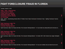 Tablet Screenshot of fight-foreclosure-fraud-in-florida.blogspot.com
