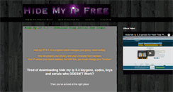 Desktop Screenshot of hidemyipcrack.blogspot.com