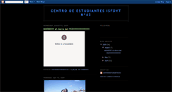 Desktop Screenshot of centrodestudiantes43.blogspot.com