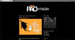 Desktop Screenshot of paocriacao.blogspot.com