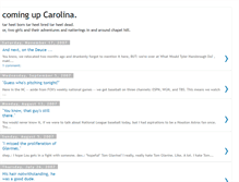 Tablet Screenshot of comingupcarolina.blogspot.com
