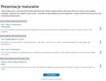 Tablet Screenshot of prezentacje2010.blogspot.com