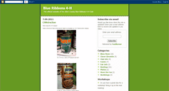 Desktop Screenshot of blueribbons4-h.blogspot.com