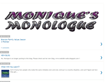 Tablet Screenshot of moniquesmonologue.blogspot.com