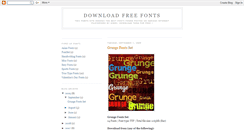 Desktop Screenshot of download-free-fonts.blogspot.com