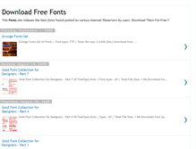 Tablet Screenshot of download-free-fonts.blogspot.com