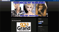 Desktop Screenshot of 1150ckocallhit40archives.blogspot.com