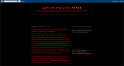 Desktop Screenshot of dangeranddissonance.blogspot.com