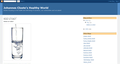 Desktop Screenshot of johannescloeteshealthyworld.blogspot.com