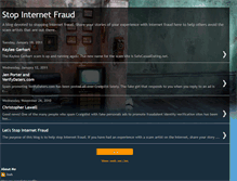 Tablet Screenshot of letsstopinternetfraud.blogspot.com