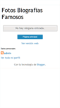 Mobile Screenshot of fotosbiografiasfamosos.blogspot.com