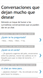 Mobile Screenshot of conversacionesquedejanmuchoquedesear.blogspot.com