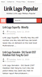 Mobile Screenshot of liriklagu-popular.blogspot.com