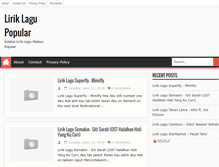 Tablet Screenshot of liriklagu-popular.blogspot.com