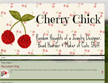 Tablet Screenshot of cherrychickjewelry.blogspot.com