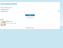 Tablet Screenshot of donnapierceclark.blogspot.com