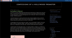 Desktop Screenshot of confessionsofahollywoodpromoter.blogspot.com