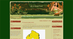 Desktop Screenshot of allingoodfood42.blogspot.com