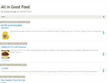 Tablet Screenshot of allingoodfood42.blogspot.com