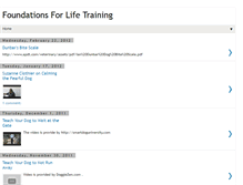 Tablet Screenshot of foundations4lifetraining.blogspot.com