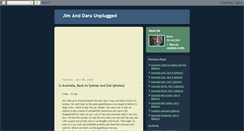 Desktop Screenshot of jimanddaraunplugged.blogspot.com