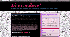 Desktop Screenshot of malucosporleitura.blogspot.com