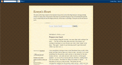 Desktop Screenshot of eowynsheart.blogspot.com