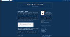 Desktop Screenshot of ginterpreted.blogspot.com