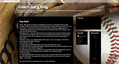 Desktop Screenshot of coachjoesblog.blogspot.com