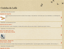 Tablet Screenshot of cozinhadalala.blogspot.com