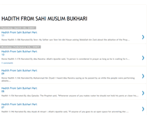 Tablet Screenshot of hadith-sahibukhari.blogspot.com