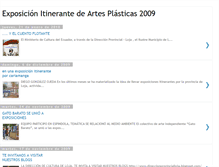 Tablet Screenshot of exposicionitinerante2009.blogspot.com
