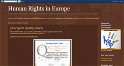 Desktop Screenshot of humanrights-in-europe.blogspot.com