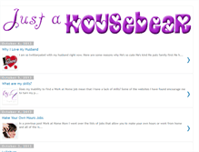 Tablet Screenshot of justahousebear.blogspot.com