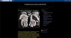 Desktop Screenshot of pobrezaaldescubierto.blogspot.com