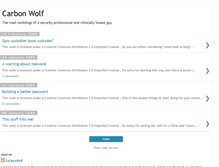 Tablet Screenshot of carbonwolf.blogspot.com