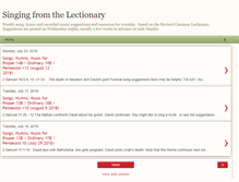 Tablet Screenshot of lectionarysong.blogspot.com