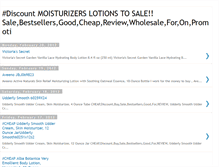 Tablet Screenshot of moisturizerslotionstosale.blogspot.com