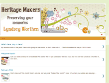 Tablet Screenshot of lyndseysheritagemakers.blogspot.com