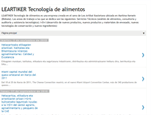 Tablet Screenshot of leartikertecnologiadealimentos.blogspot.com