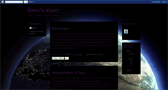 Desktop Screenshot of gostsdiary.blogspot.com