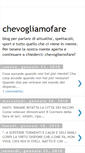 Mobile Screenshot of chevogliamofare.blogspot.com