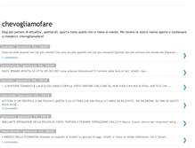 Tablet Screenshot of chevogliamofare.blogspot.com