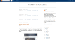 Desktop Screenshot of craftyeducator.blogspot.com