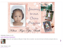 Tablet Screenshot of journeytoourchinaprincess.blogspot.com